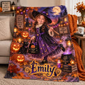 Personalized Halloween Witch Kid Blanket - image 1 | Jolliboo