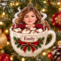 Personalized Hot Cocoa Photo Ornament - image 2 | Jolliboo