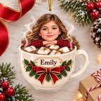 Personalized Hot Cocoa Photo Ornament - image 3 | Jolliboo
