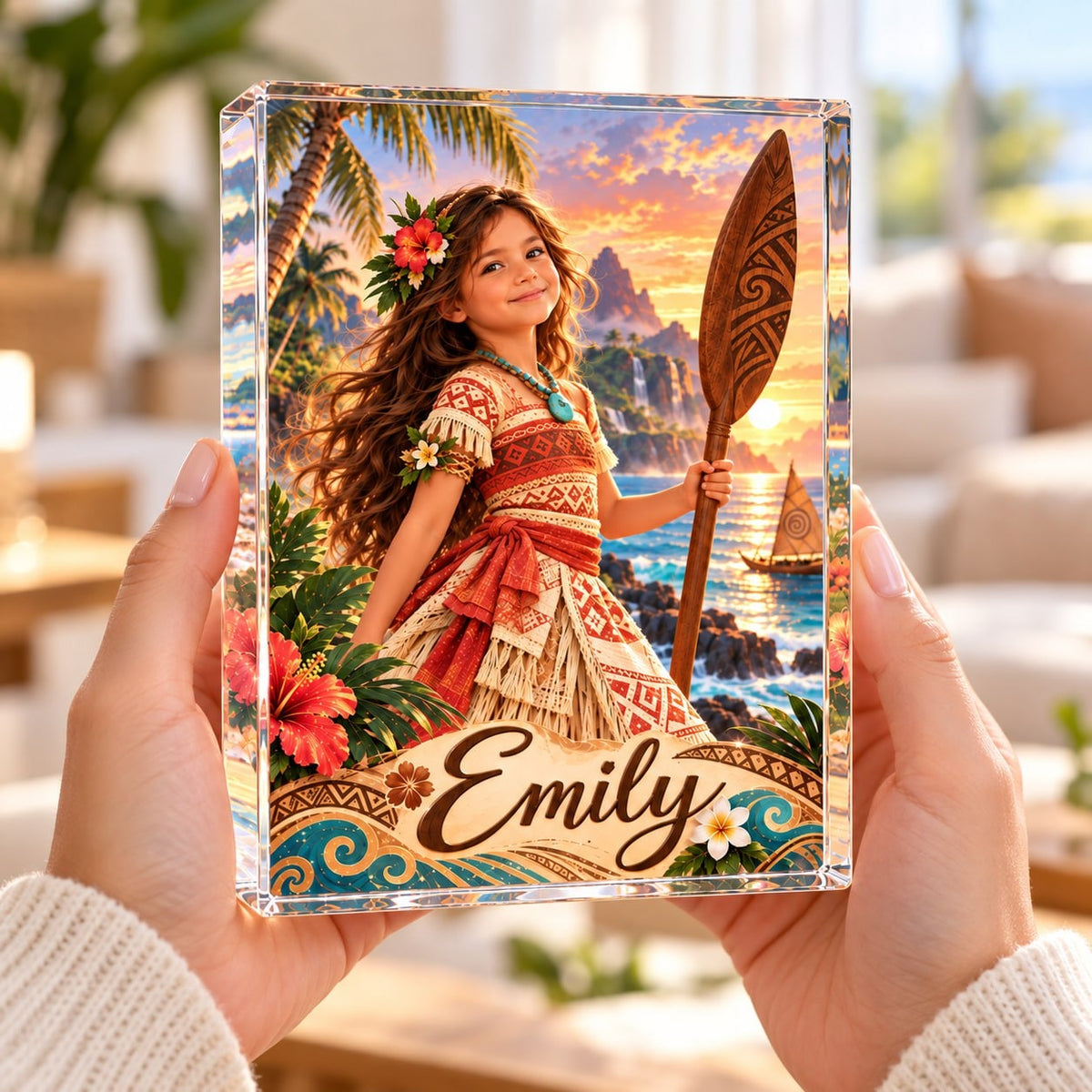 Personalized Island Princess Acrylic Block - image 2 | Jolliboo