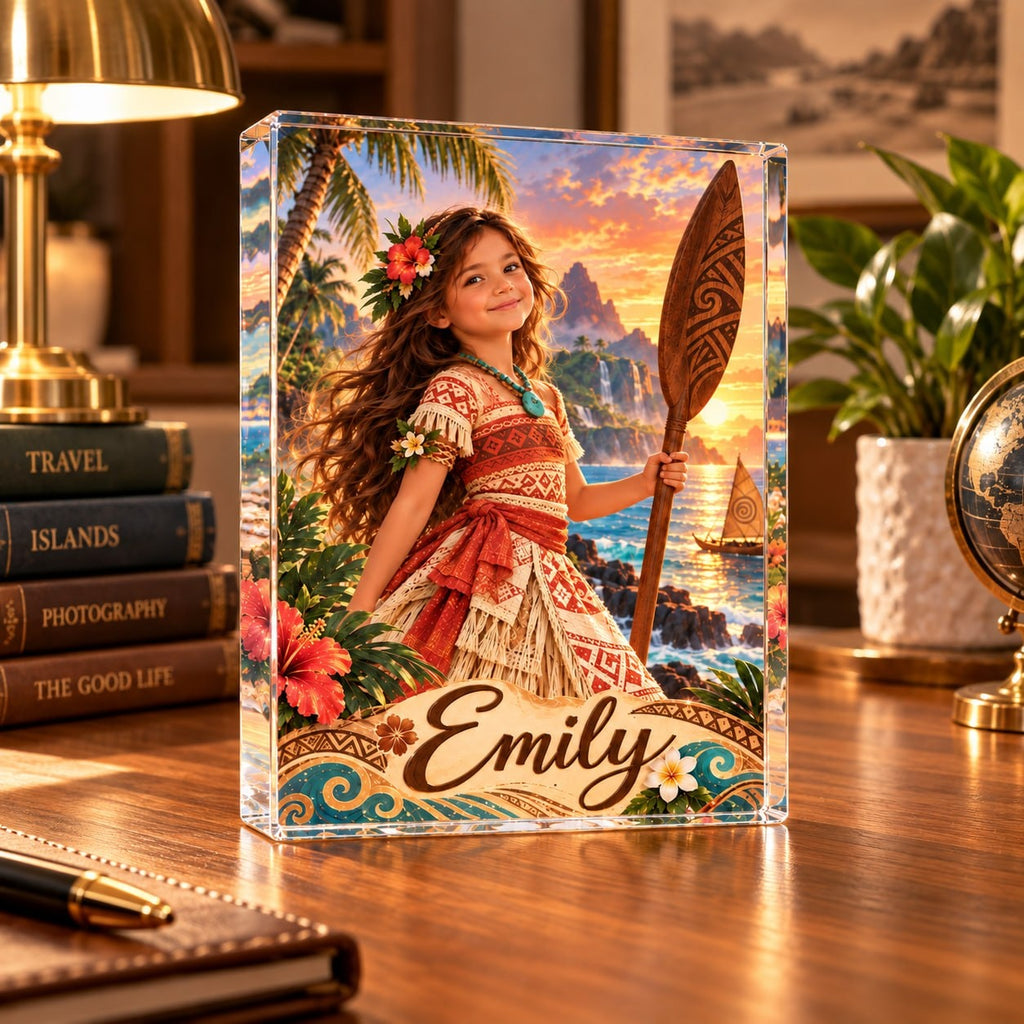 Personalized Island Princess Acrylic Block - image 3 | Jolliboo