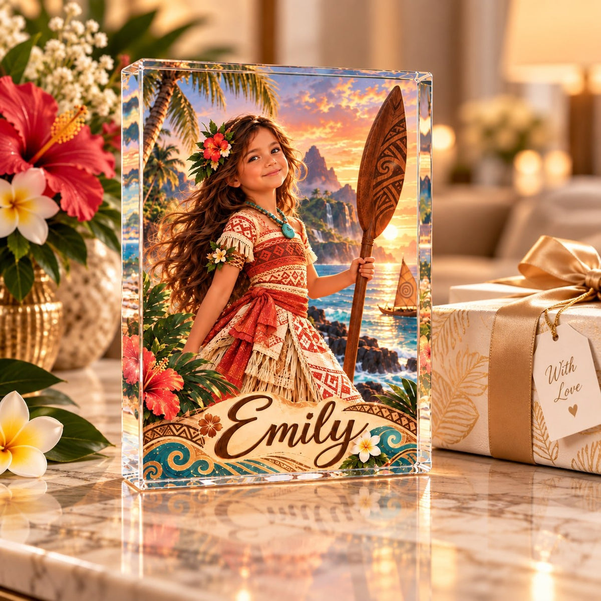 Personalized Island Princess Acrylic Block - image 4 | Jolliboo