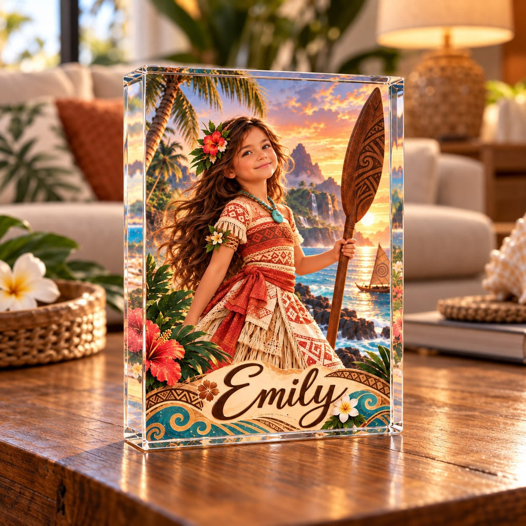 Personalized Island Princess Acrylic Block - image 5 | Jolliboo