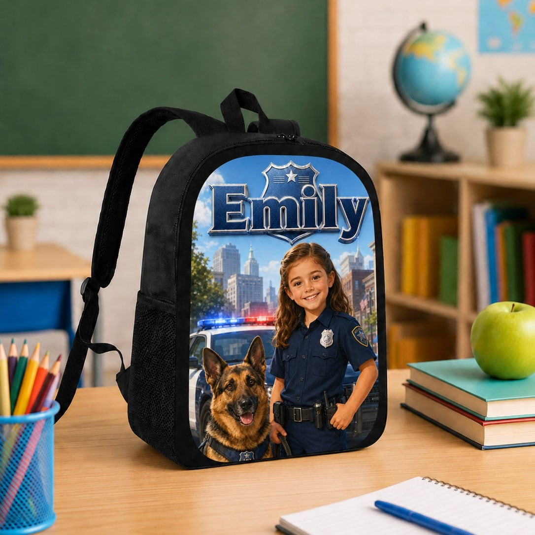 Personalized K-9 Officer Backpack - image 2 | Jolliboo