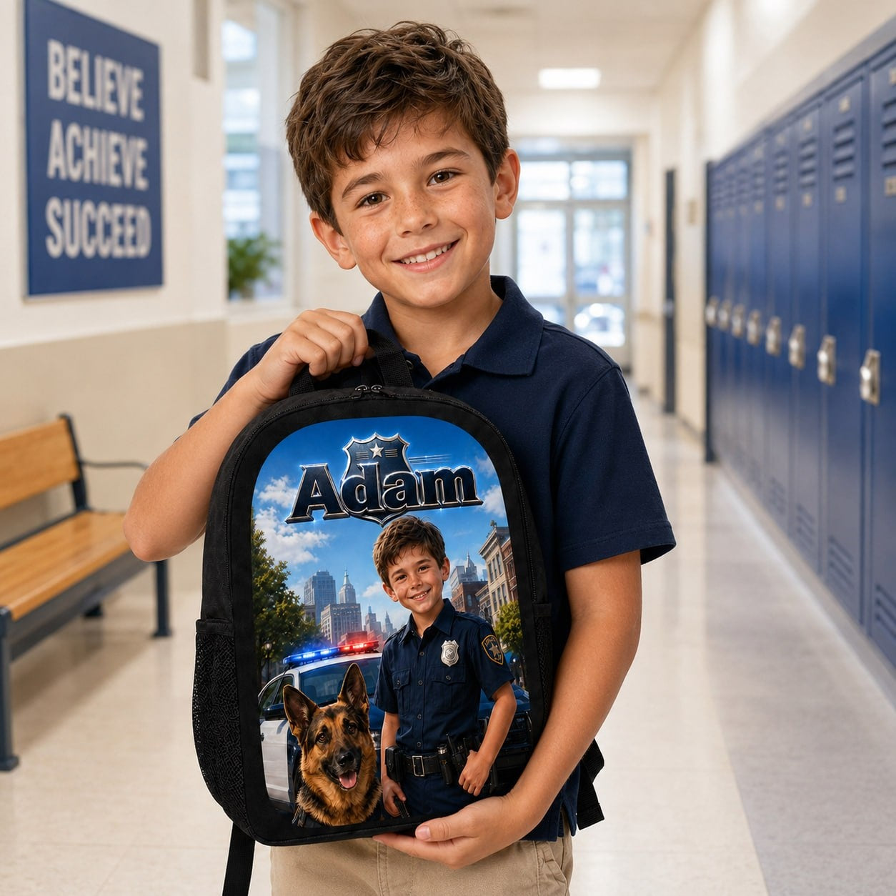 Personalized K-9 Officer Backpack - image 3 | Jolliboo