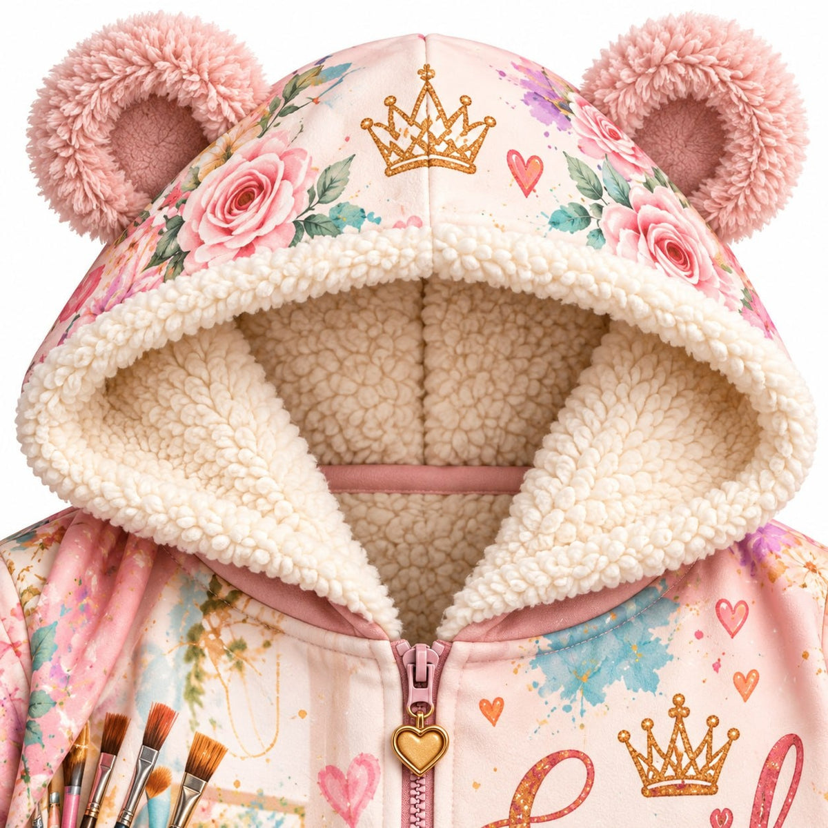 Personalized Kids Artist Princess Pyjama Suit - image 5 | Jolliboo