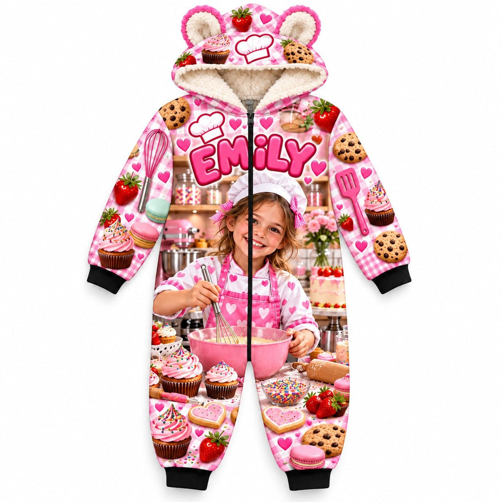 Personalized Kids Bakery Chef Pyjama Suit - image 2 | Jolliboo