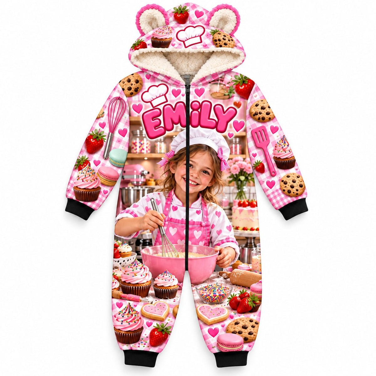 Personalized Kids Bakery Chef Pyjama Suit - image 2 | Jolliboo