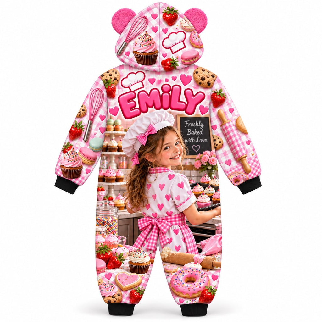 Personalized Kids Bakery Chef Pyjama Suit - image 3 | Jolliboo