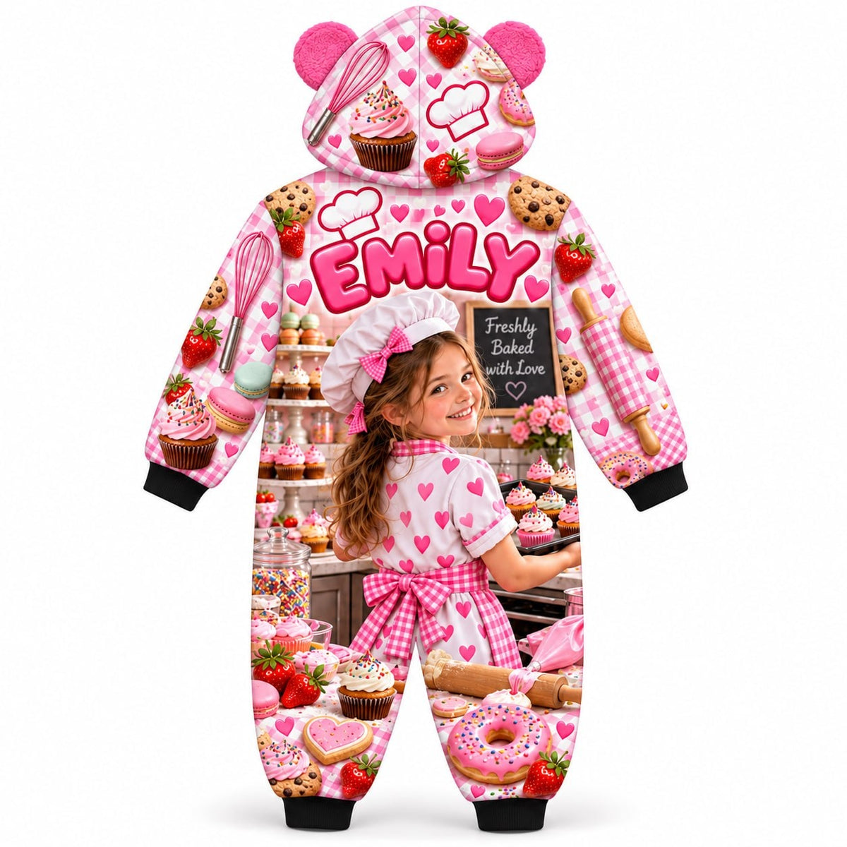 Personalized Kids Bakery Chef Pyjama Suit - image 3 | Jolliboo