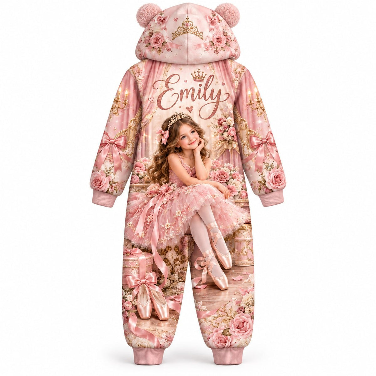 Personalized Kids Ballet Princess Pyjama Suit - image 5 | Jolliboo