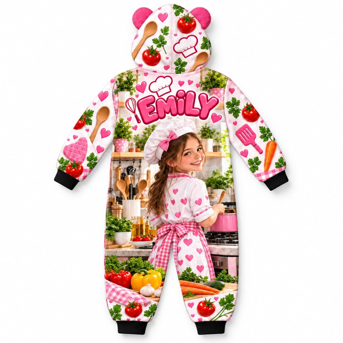 Personalized Kids Chef Pyjama Suit - image 3 | Jolliboo