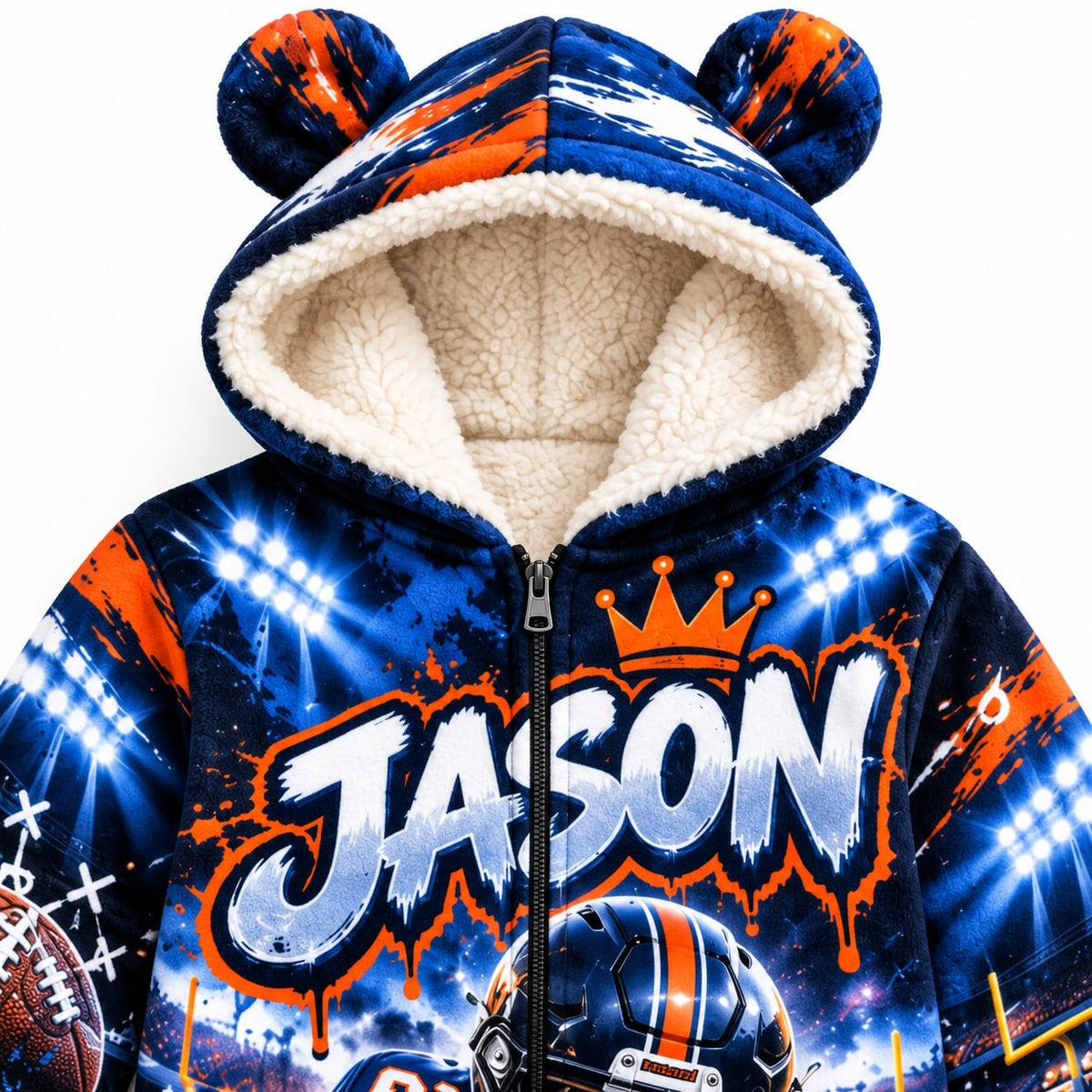Personalized Kids Football Pyjama Suit - image 6 | Jolliboo
