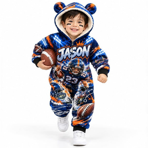Personalized Kids Football Pyjama Suit - image 7 | Jolliboo
