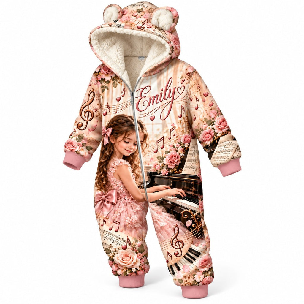 Personalized Kids Piano Music Pyjama Suit - image 4 | Jolliboo