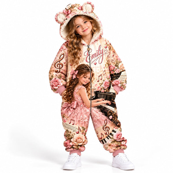 Personalized Kids Piano Music Pyjama Suit - image 6 | Jolliboo