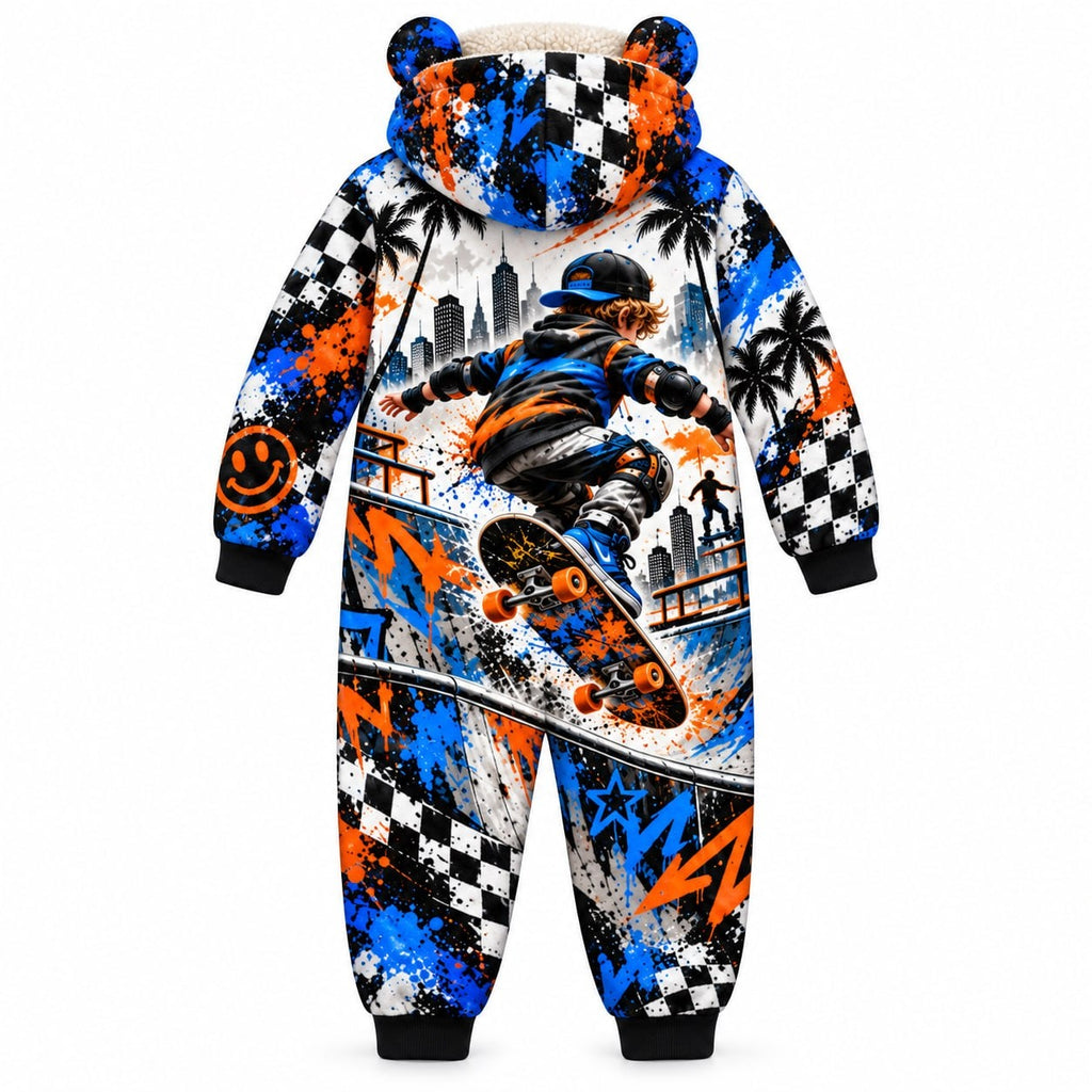 Personalized Kids Skateboard Pyjama Suit - image 2 | Jolliboo