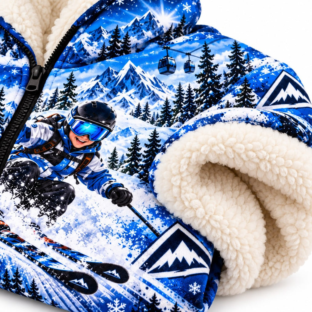 Personalized Kids Ski Pyjama Suit - image 2 | Jolliboo