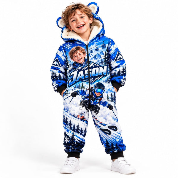Personalized Kids Ski Pyjama Suit - image 7 | Jolliboo
