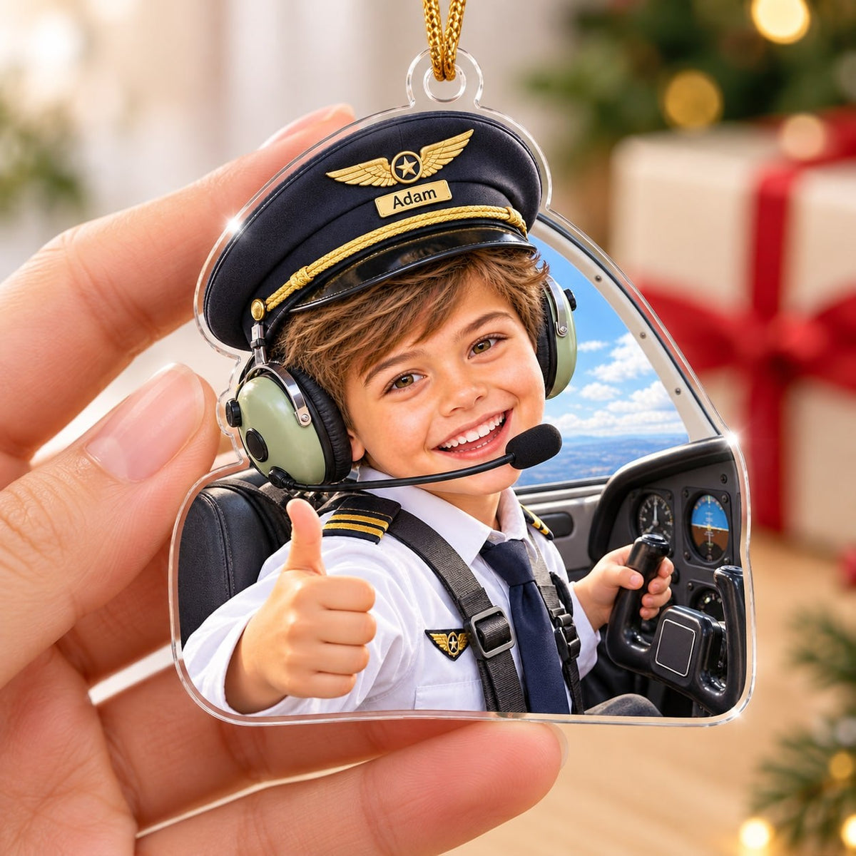 Personalized Little Cowboy Custom Photo Ornament - image 4 | Jolliboo