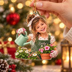 Personalized Little Gardener Custom Photo Ornament - image 3 | Jolliboo