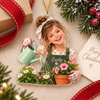 Personalized Little Gardener Custom Photo Ornament - image 5 | Jolliboo