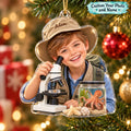 Personalized Little Ocean Explorer Custom Photo Ornament - image 1 | Jolliboo