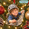Personalized Little Rock Climber Custom Photo Ornament - image 1 | Jolliboo