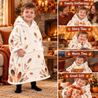Personalized Little Turkey Thanksgiving Blanket Hoodie - product gallery image 42 | Personalized blanket hoodie for kids by Jolliboo