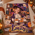 Personalized Little Witch Baker Halloween Blanket - image 1 | Jolliboo