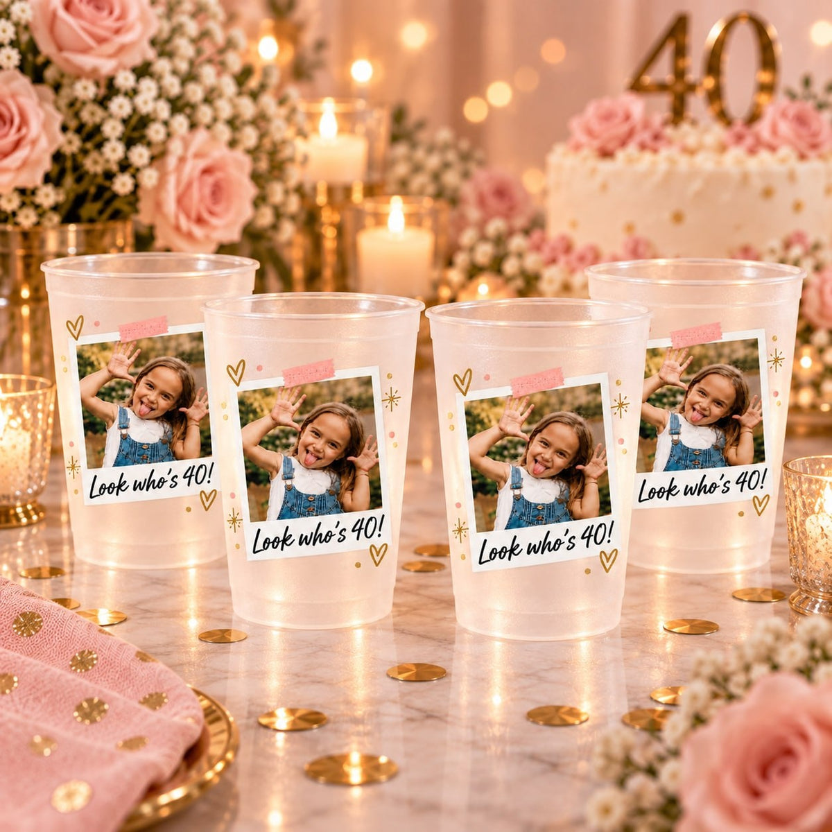 Personalized Look Who Birthday Photo Cup - image 2 | Jolliboo