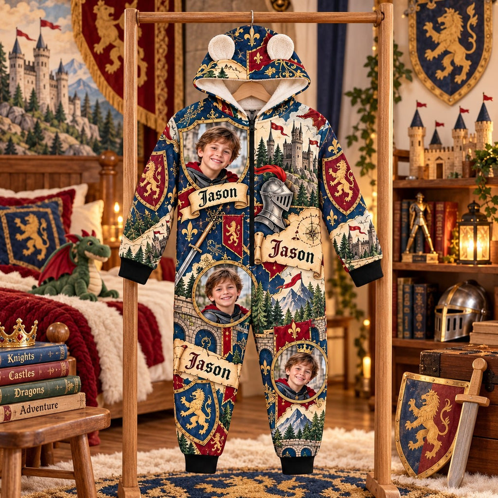 Personalized Medieval Knight Castle Pyjama Suit - image 5 | Jolliboo