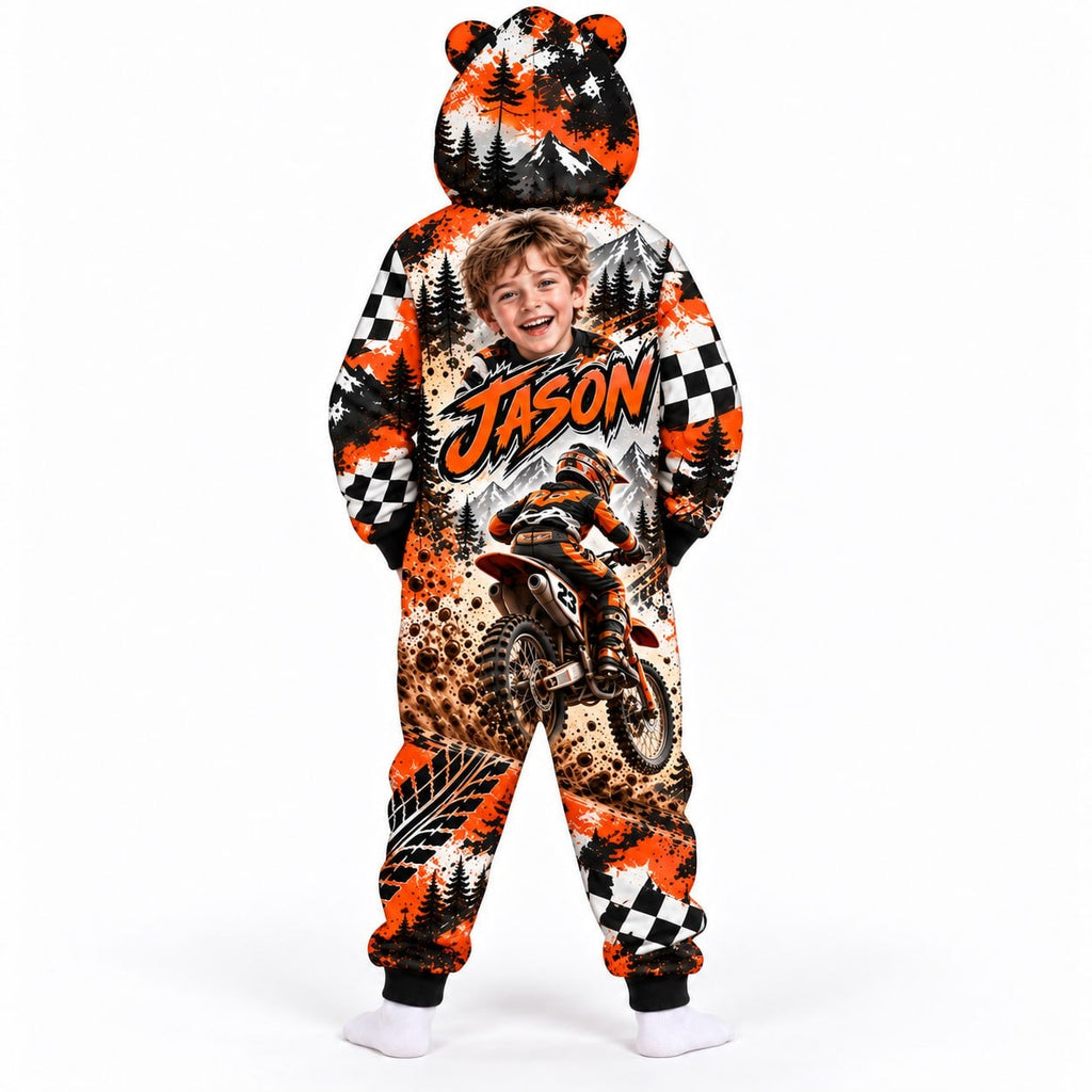 Personalized Motocross Racing Pyjama Suit - image 2 | Jolliboo