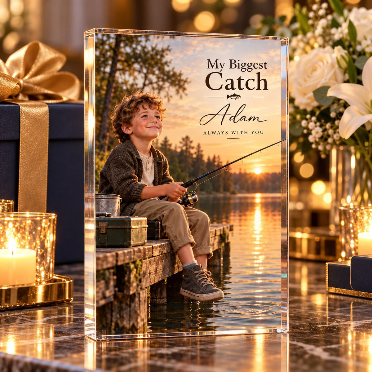 Personalized My Biggest Catch Acrylic Block - image 4 | Jolliboo