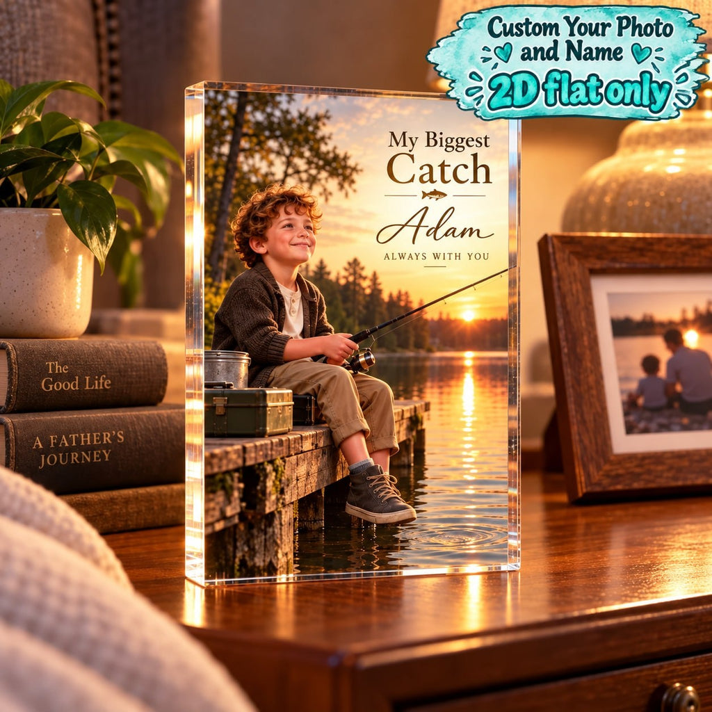 Personalized My Biggest Catch Acrylic Block - image 6 | Jolliboo