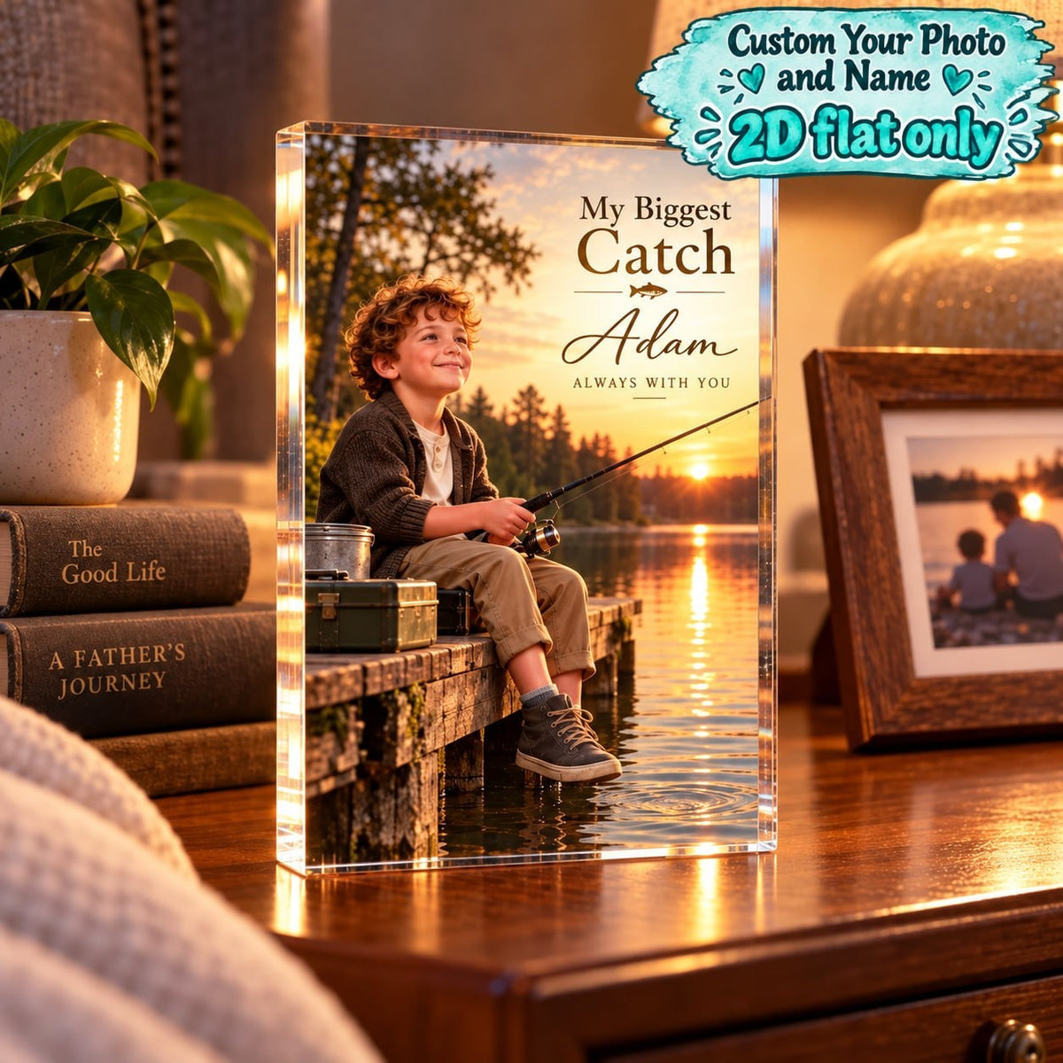 Personalized My Biggest Catch Acrylic Block - image 6 | Jolliboo