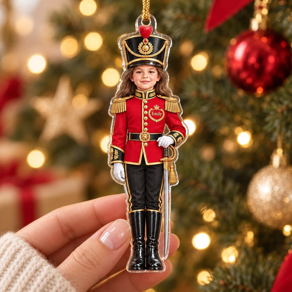 Personalized Nutcracker Girl Ornament - image 3 | Jolliboo