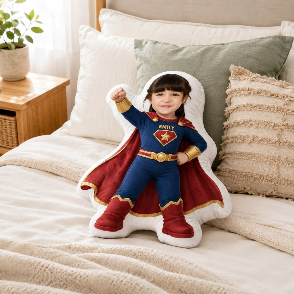 Personalized Original Hero Girl Figure Custom Shape Pillow - image 2 | Jolliboo