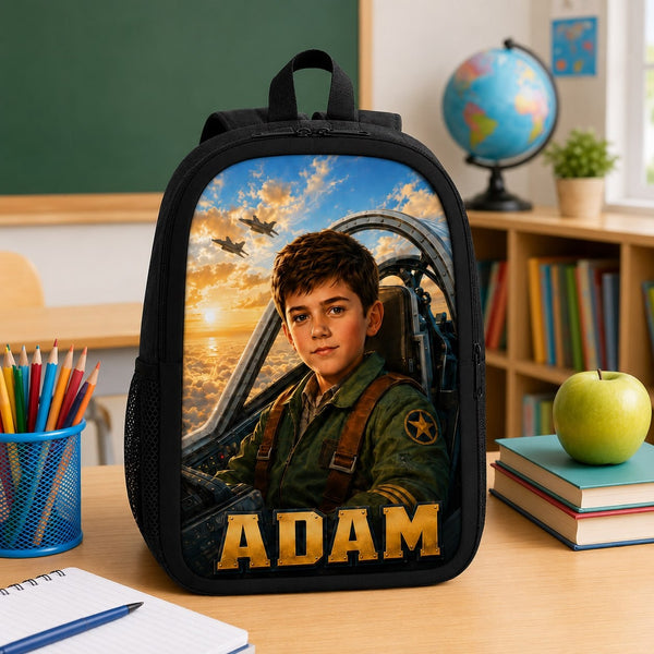 Personalized Pilot Backpack for Boys - image 1 | Jolliboo