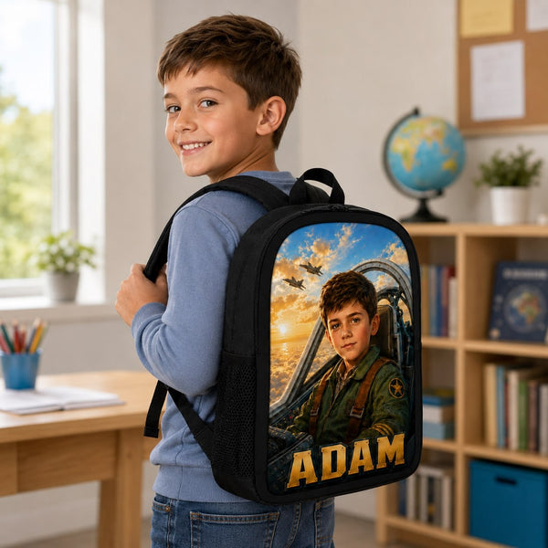 Personalized Pilot Backpack for Boys - image 2 | Jolliboo