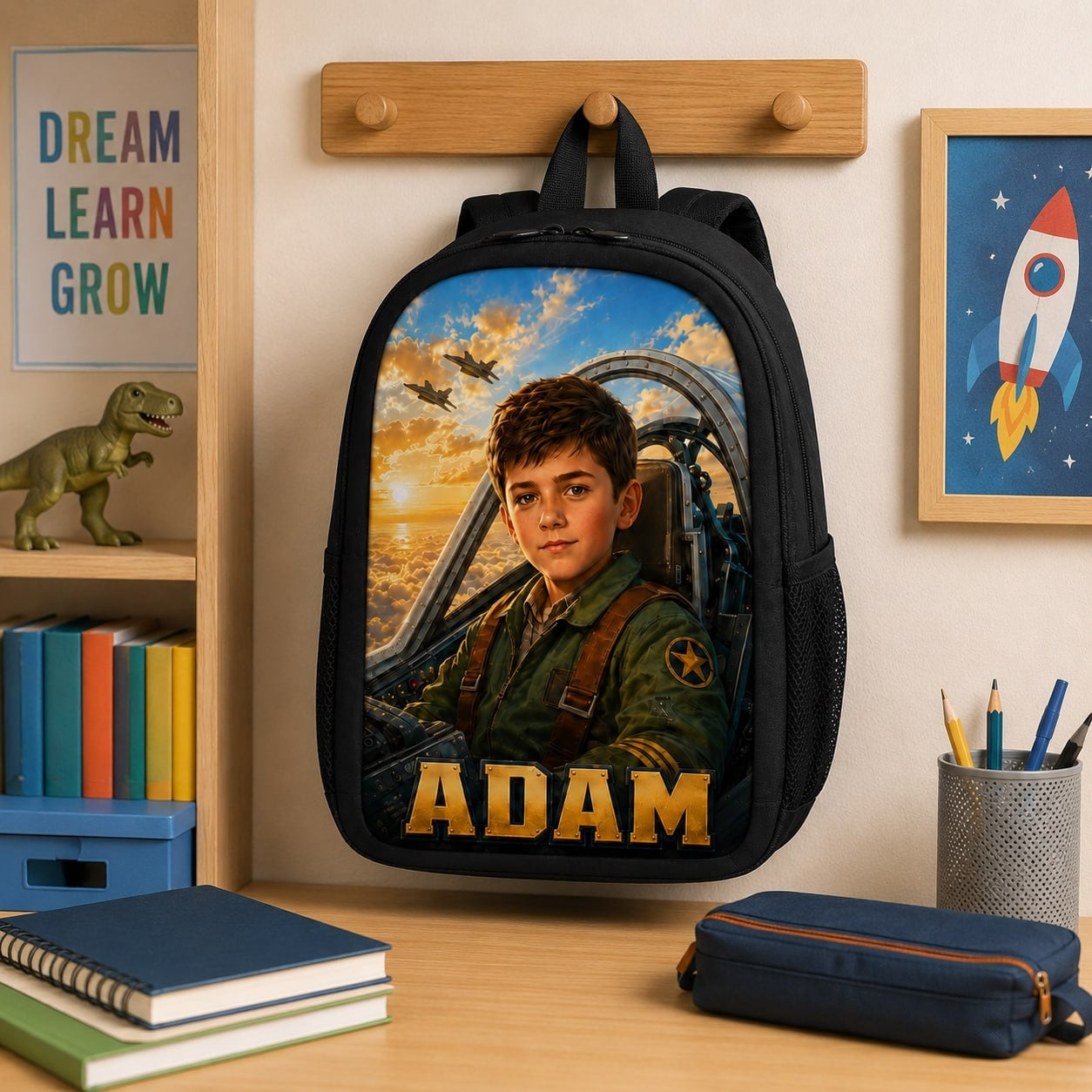 Personalized Pilot Backpack for Boys - image 4 | Jolliboo