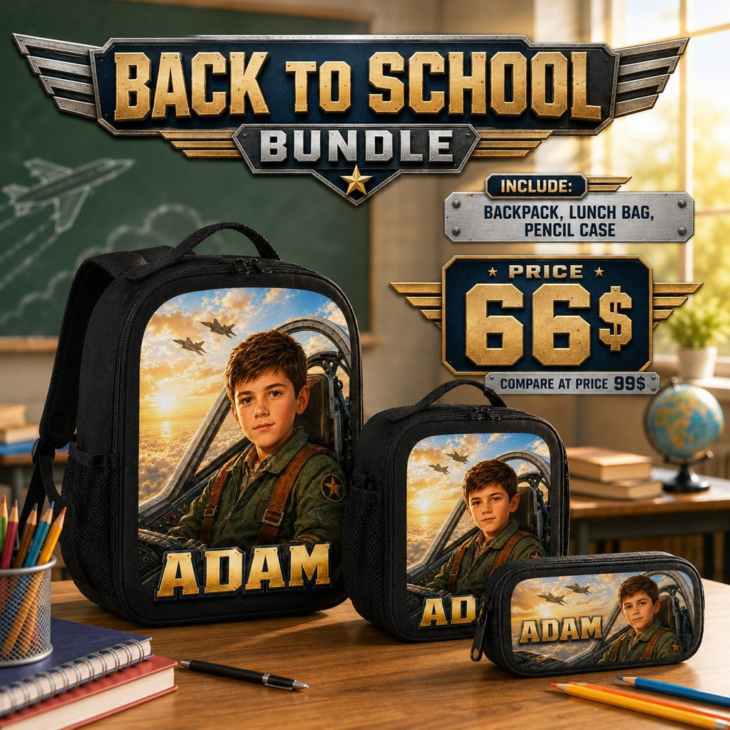Personalized Pilot Backpack for Boys - image 5 | Jolliboo