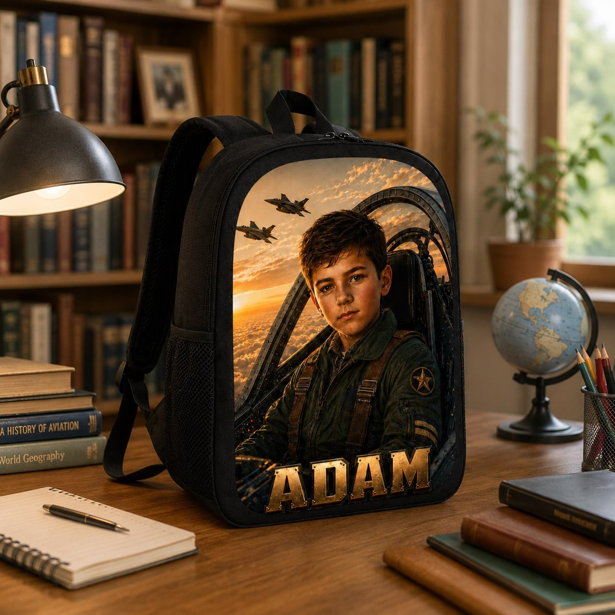 Personalized Pilot Backpack for Boys - image 3 | Jolliboo