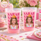 Personalized Pink Frosted Birthday Cup - image 1 | Jolliboo