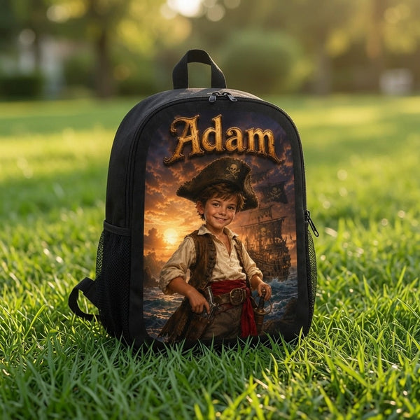 Personalized Pirate Boy Backpack - image 1 | Jolliboo