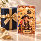 Personalized Pirate Treasure Map Acrylic Block - image 4 | Jolliboo