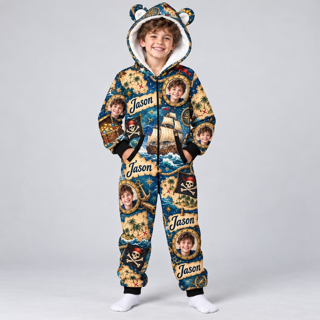 Personalized Pirate Treasure Pyjama Suit - image 1 | Jolliboo