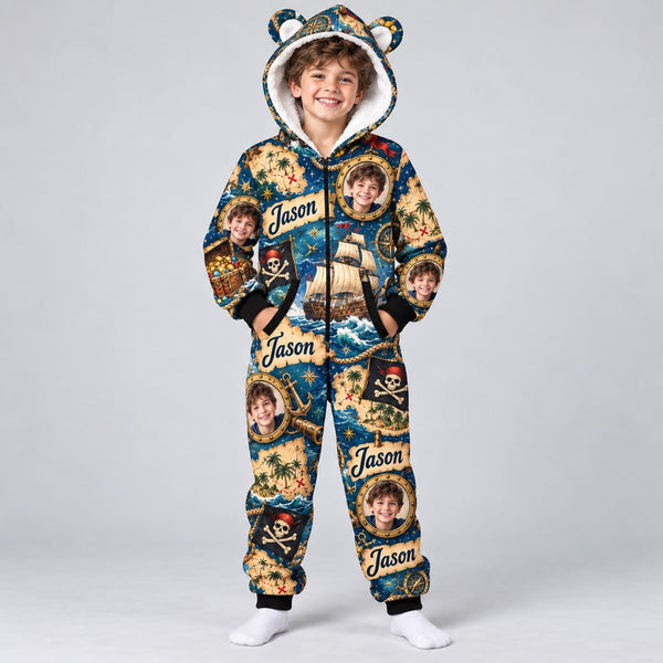 Personalized Pirate Treasure Pyjama Suit - image 1 | Jolliboo