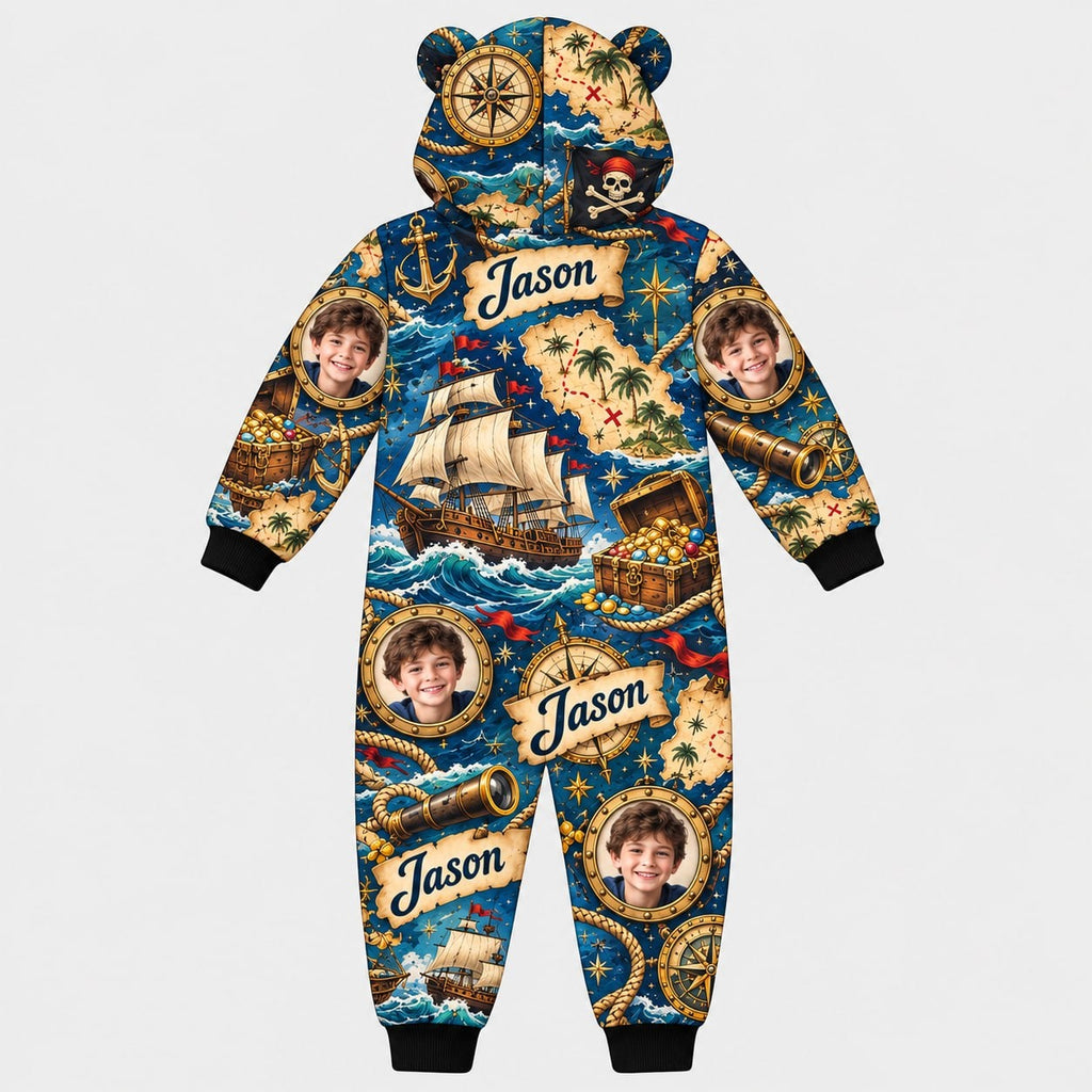 Personalized Pirate Treasure Pyjama Suit - image 2 | Jolliboo