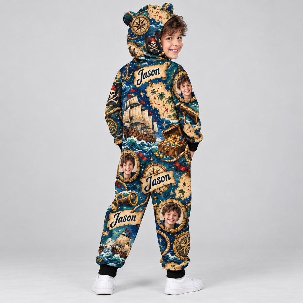 Personalized Pirate Treasure Pyjama Suit - image 3 | Jolliboo